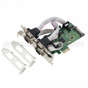 PCIe to 4 Ports RS232 Serial Controller Card