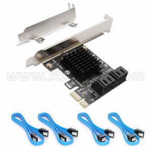 PCIe to 4 Ports SATA Expansion Card