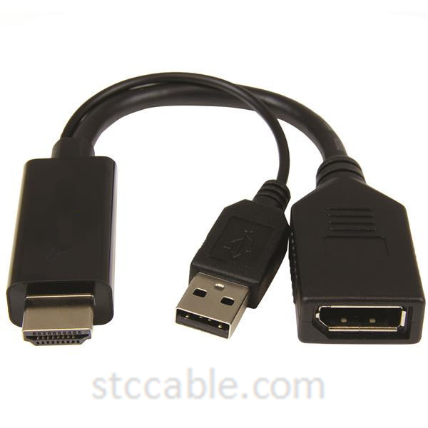 100% Original Factory Usb To Rs232 Custom - HDMI to DisplayPort Converter – 4K – STC-CABLE