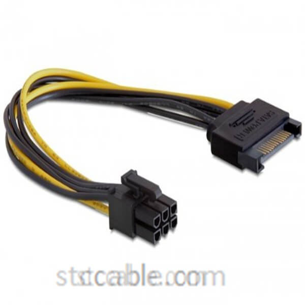 China Supplier 40p Ide Cables Custom - 8in Power SATA 15-pin -6-pin PCI-E – STC-CABLE