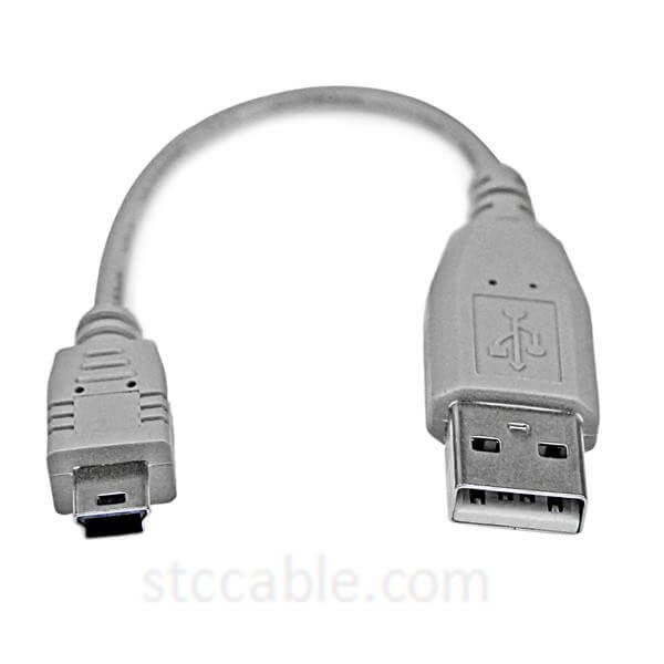 6in Mini USB 2.0 Cable – A to Mini B