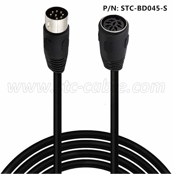 8 PIN DIN Extension speaker Audio Cable