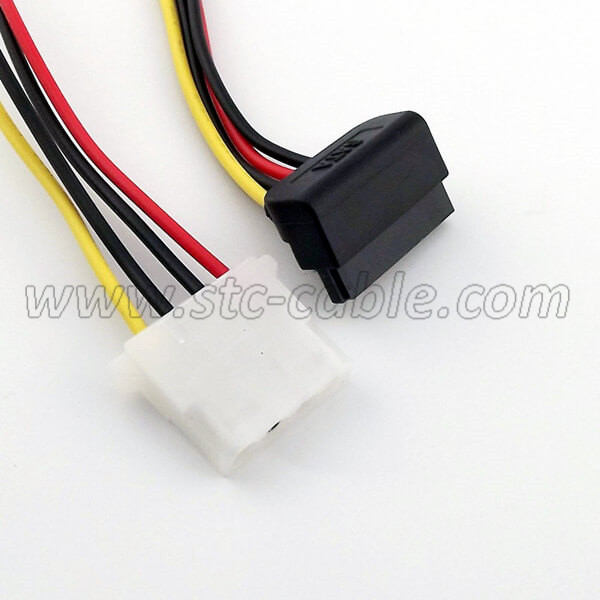 90 Degree Left Angled HDD Power Adapter Cable