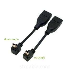 Up & Down Angled Mini USB Type B OTG Cable