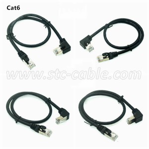 90 degree RJ45 CAT6 Ethernet Patch Cable