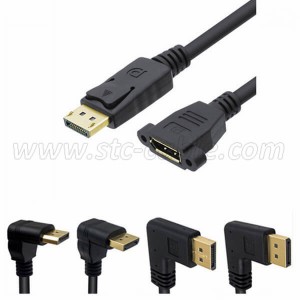 OEM/ODM Manufacturer 4K High Speed Right Angle 180 Degree To 90 Degree HDMI Cable