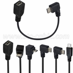 Micro USB male to Mini USB female Adapter Cable