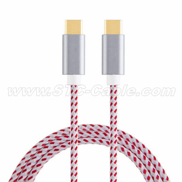 Braided USB 2.0 Type C Data Charging Cable 3A