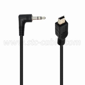 DC 3.5mm Male AUX Audio Jack to Mini USB Male Microphone Adapter Cable