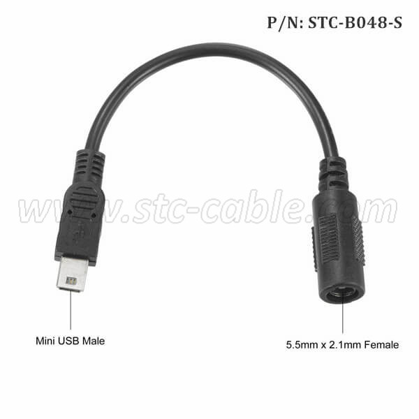 Chinese Professional Chinese Supplier Customize PVC Cable DC Power Plug Female DC Jack 5.5mm X 2.1mm Cable