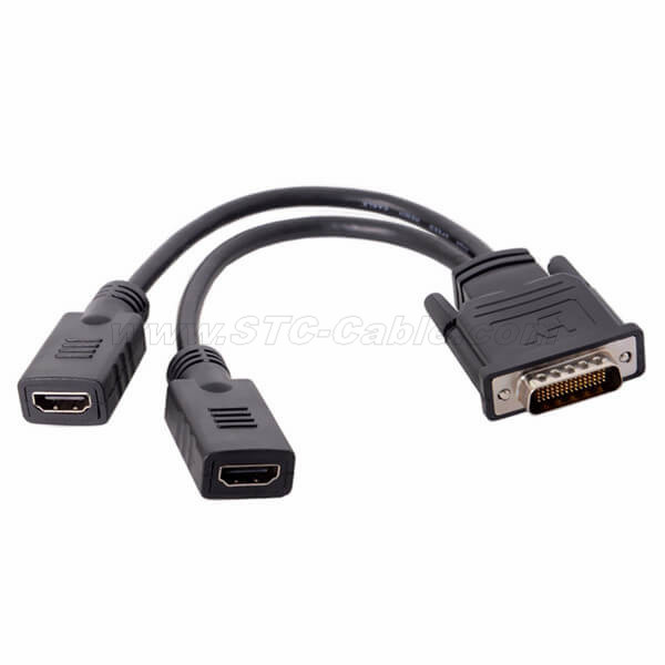 DMS-59 Pin Male to Dual HDMI Splitter Extension Cable - China STC  Electronic(Hong Kong)