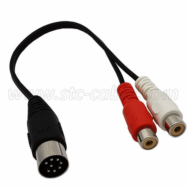 2019 wholesale price BNC Female to 4mm Stackable Double Banana Binding Post Plug RF Connector Adapter