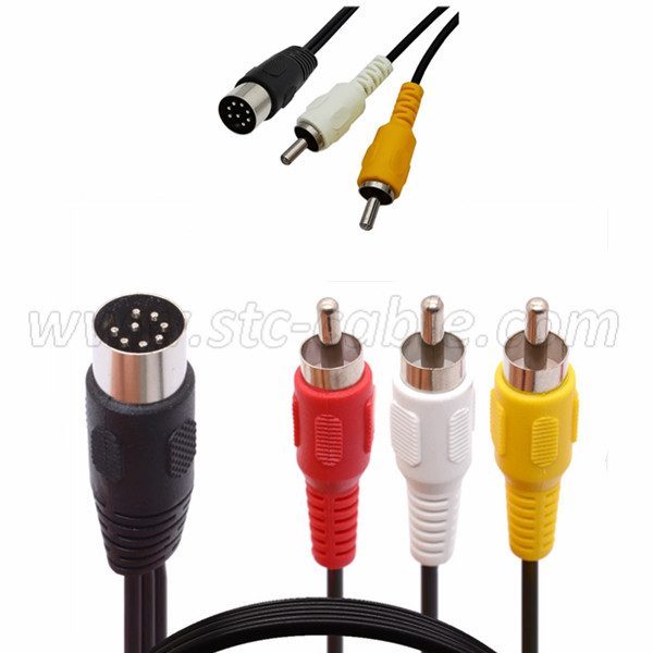 Hot-selling F Female to RCA Plug Male 75ohm Video TV Coaxial Adapter