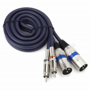 Dual RCA to XLR Male Cable