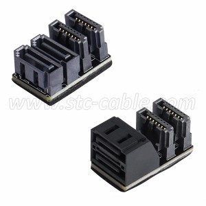Duale SATA 7PIN Male to Female Adapter
