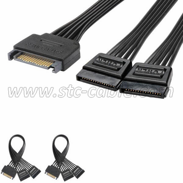 Extender Y Splitter power cable for hard drive disk hdd ssd pice