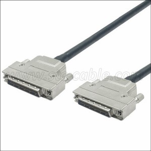 SCSI-2 50Pin Male to male cable HPDB 50Pin cable with Metal shell and screws