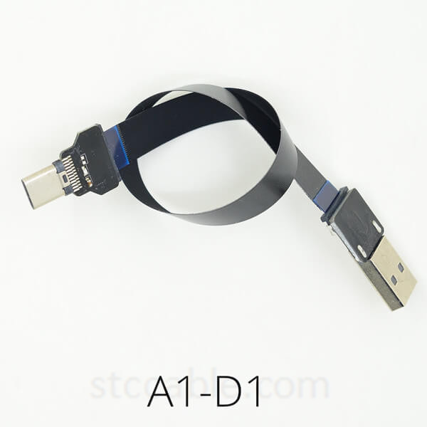 100% Original Usb2.0 Cable Male To Female Cable - USB 2.0 to type-c male FPV Flat Slim Thin Ribbon FPC Cable – STC-CABLE