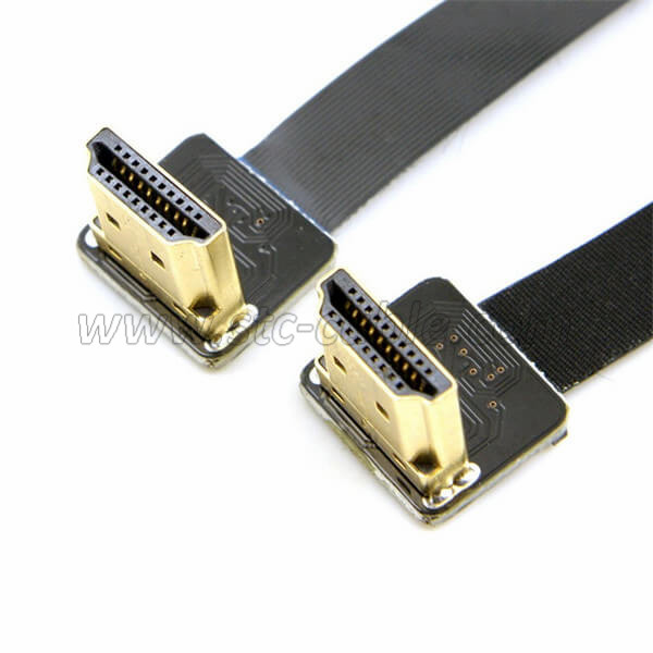 Hot Sale for China Black FFC USB a to Type C 90 Degree Angled Fpv Flat Slim Thin Ribbon Cable