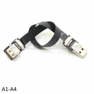 Ordinary Discount China Xaja FFC USB Cable Type C Fpv Accessory Flat Slim Thin Ribbon FPC Micro USB Cable 90 Degree to USB Standard a for Fpv Card