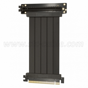 Flexible PCIE 3.0 x16 Extender Riser Cable 90 degree