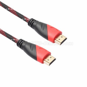 Gold Plated Nylon Mesh Braided Slim HDMI Cable