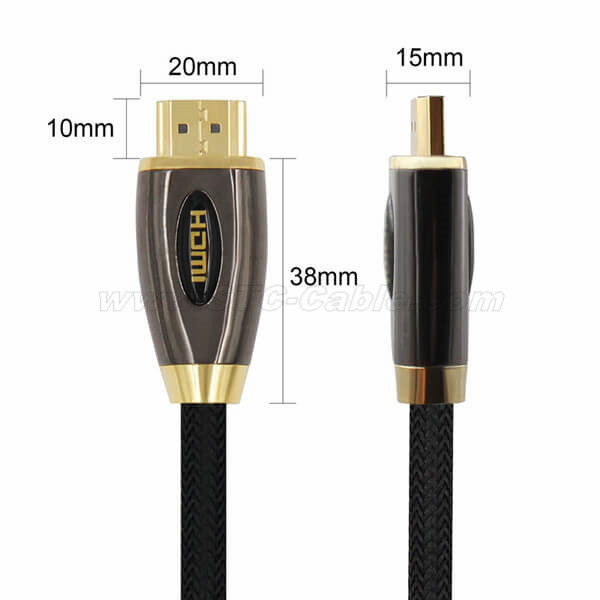 HDMI Cable High Speed 2.0(4K@60Hz) Nylon Braided Cord and Gold Plated