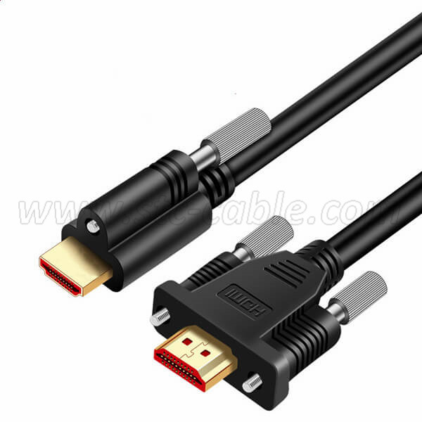 PriceList for HD Male to Male HD Cable with Locking Screw Gold Plated Support 3D 4K*2K 24K HD Mi Cable with Screw Connection Signal