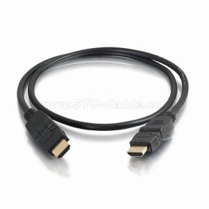 High Speed HDMI Cable With Ethernet and Rotating Connectors