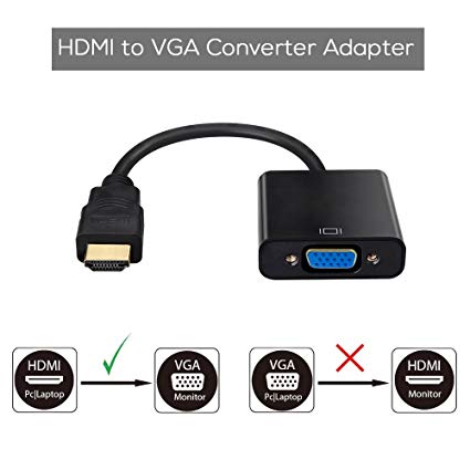 Can a VGA signal be converted to HDMI?