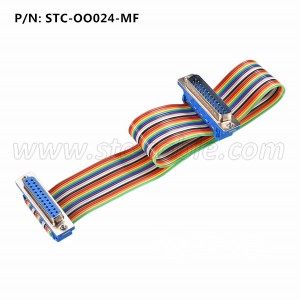 DB25 IDC Rainbow Wire Flat Ribbon Cable
