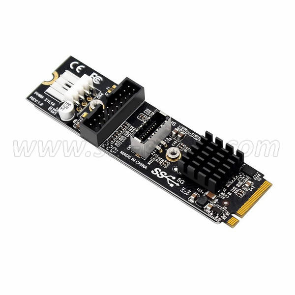 M.2 M Key PCIe to Type-E USB 3.1 and 19 Pin  Express Card