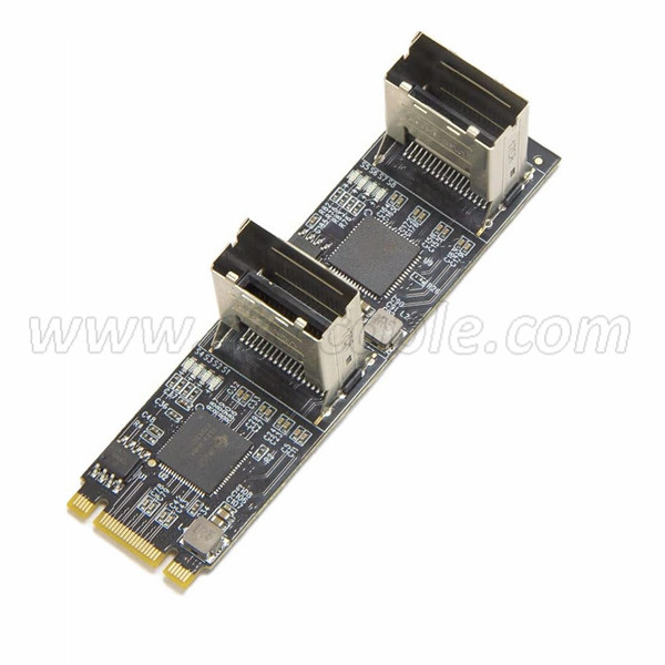 M.2 NVME to 2 SFF 8087 Expansion Card - China STC Electronic(Hong
