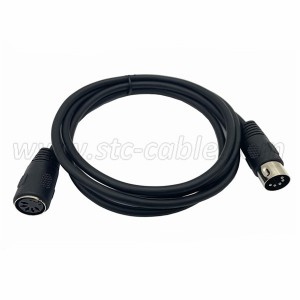 High definition MIDI DIN 5-Pin Splitter Y Adapter Cable MIDI 5 Pin Male to Dual 2 X DIN-5 Female Extension Audio Cable