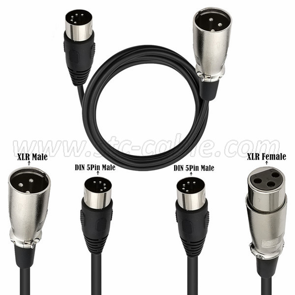 2019 Good Quality MIDI Cable Male to Male 5 Pin DIN Audio Cable