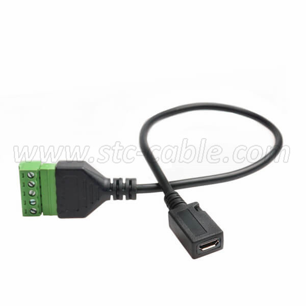 Personlized Products USB 2.0 a Female to Terminal Block Adapter Cable with Push Button