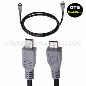Micro USB to Mini USB OTG Cable