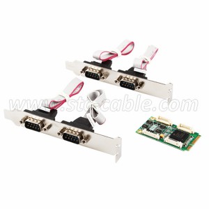 Mini PCIe to 4 ports RS422 RS485 serial Card