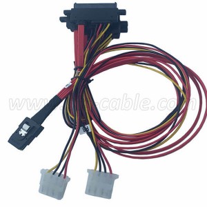China wholesale China Mini Sas Sff-8088 26p to 4 X Sas Sff-8482 29 Pin Cable with Power