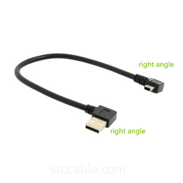 OEM manufacturer Mini Displayport To Vga Custom - Mini USB 5Pin Left & Right Angled to Left USB 2.0 Male Cable – STC-CABLE