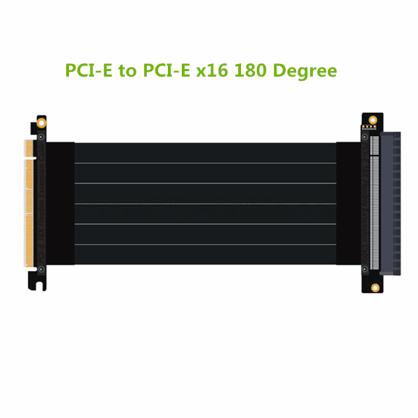 2019 China New Design 2022 All New Pcie4.0 16X Riser Card 22cm Expansion Pcie to SATA Flexible Data Cable Pcie 180 Degrees