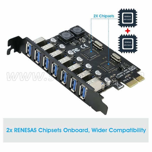 The features of USB 3.0 expansion card