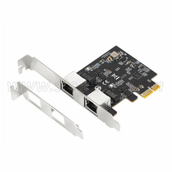 PCIe to 2 Ports 2.5G Ethernet Card