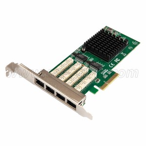 Quad Port Copper Gigabit Ethernet PCIe Bypass Server Adapter Card