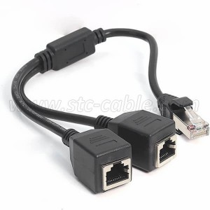 Good User Reputation for RJ45 LAN Ethernet 1 to 2 Port Splitter Cable Network CAT6 Adapter Socket Connector Extender