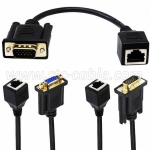 VGA to RJ45 Adapter Cable