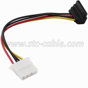 High Quality China SATA 7pin Straight to Right Angle Cable