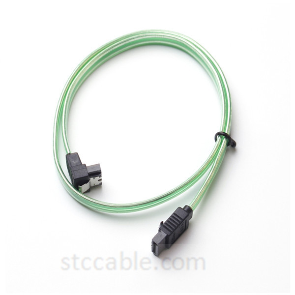 Wholesale Price Rj11 Phone Cables - SATA 3.0 III SATA3 7pin Data Cables 6Gb Transparent green – STC-CABLE