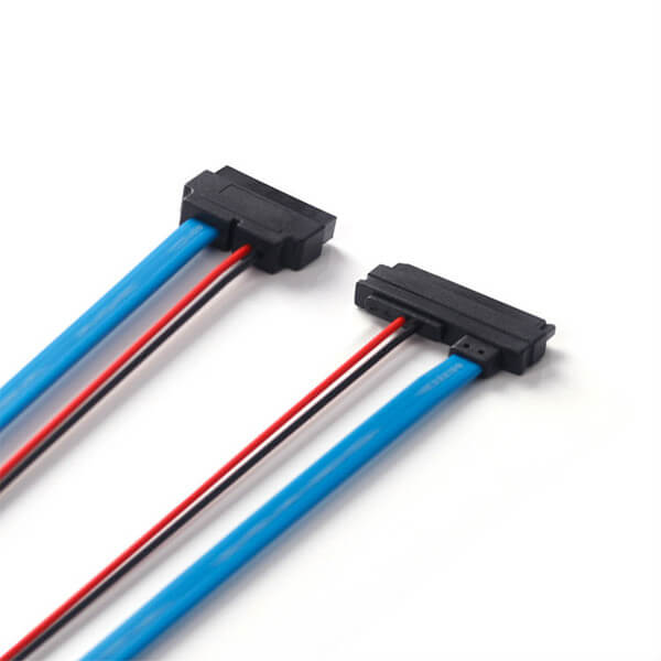 Discountable price Up Angle Mini Usb Cable - Serial ATA 22Pin 7+15 Female to Slimline SATA 13Pin – STC-CABLE