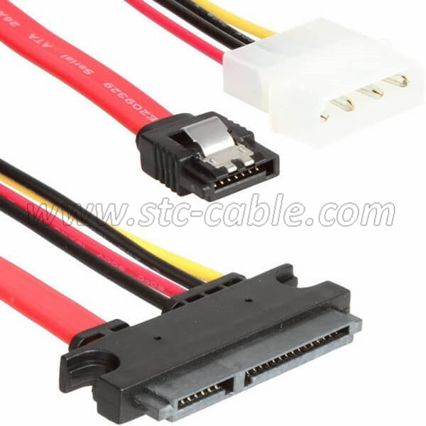 Newly Arrival China SATA 22pin Ext 1 FT 22 Pin SATA Power and Data Extension Cable